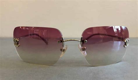 chanel glasses brown|Chanel rimless sunglasses women.